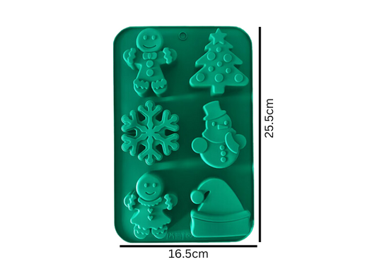 Christmas Soap Mold - 6 Cavity