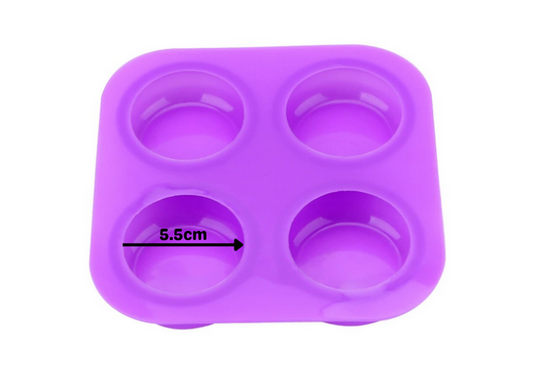 4 Cavity Circle Soap Mold