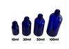 Blue Essential Oil Bottles