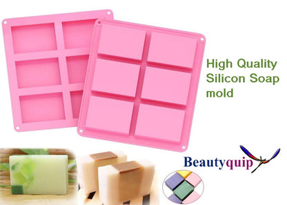 Soap Mold Reusable Rectangle x 6