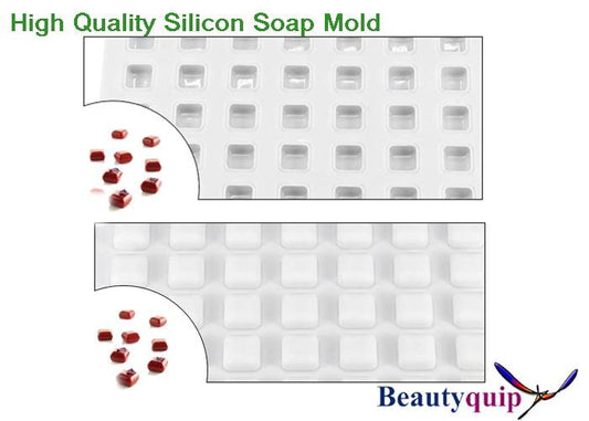 Silicon Mold / 35 Gem Shaped Cavities / Soap Mold / Wax Melts.